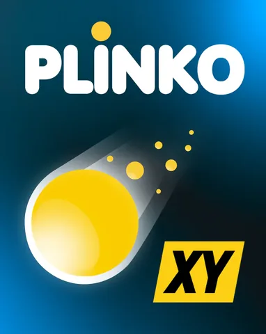 Plinko Xy için özgün tanıtım görseli: slot oyunu düzenini soyut geometrik desenle gösterir.