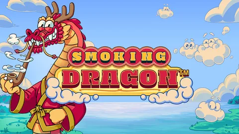 Smoking Dragon için özgün tanıtım görseli: slot oyunu düzenini soyut geometrik desenle gösterir.